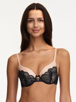 Chantelle MIDNIGHT FLOWERS T-Shirt BH -Bademode Verkaufsgeschäft C12N60 011 2