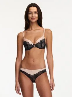 Chantelle MIDNIGHT FLOWERS T-Shirt BH -Bademode Verkaufsgeschäft C12N60 011 7