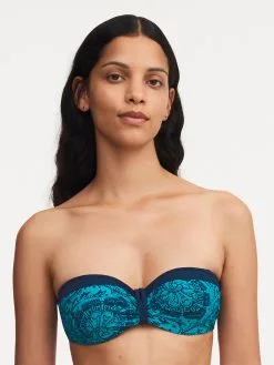 Chantelle FLOWERS Bikini Bandeau BH -Bademode Verkaufsgeschäft C18H60 0M2 5