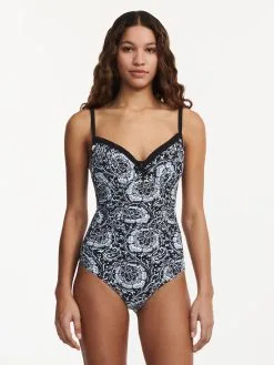 Chantelle FLOWERS Badeanzug -Bademode Verkaufsgeschäft C18H70 0W5 14