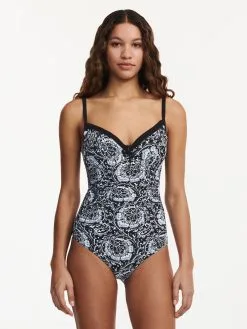 Chantelle FLOWERS Badeanzug 11 Chantelle FLOWERS Badeanzug -Bademode Verkaufsgeschäft C18H70 0W5 9